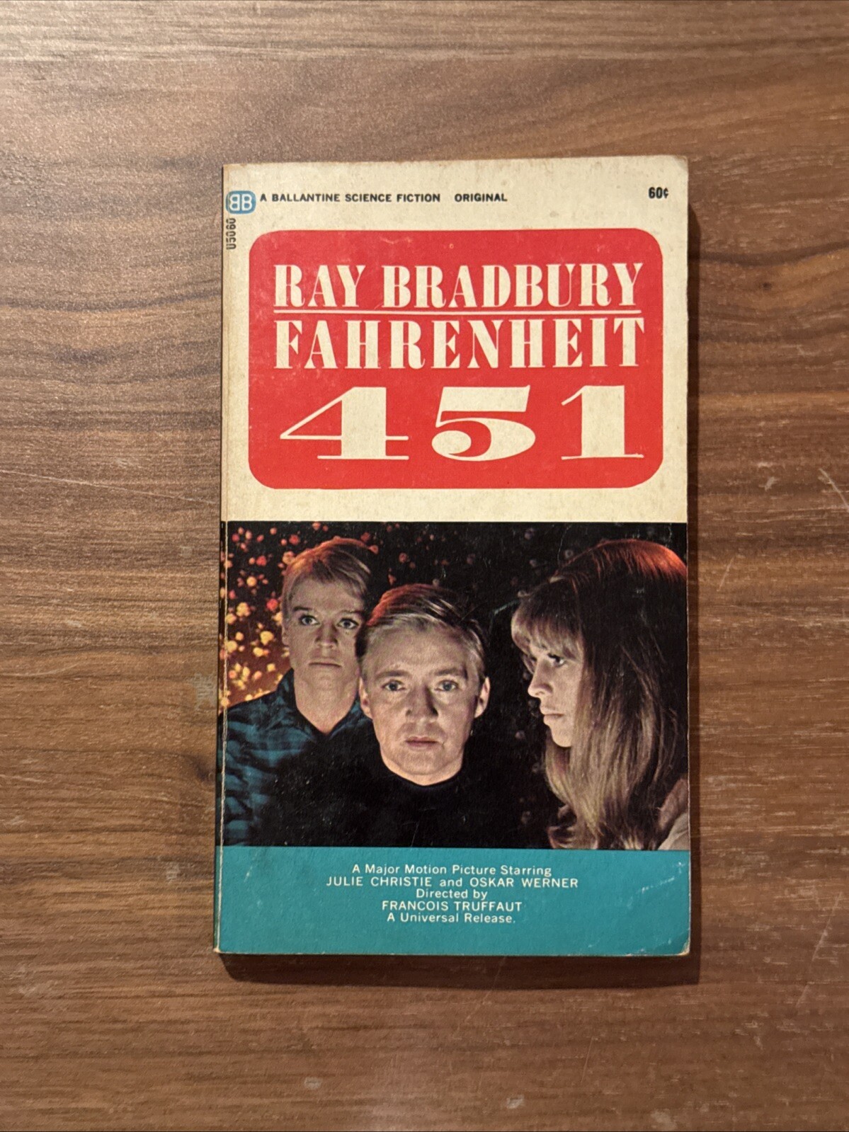 Fahrenheit 451 by Ray Bradbury Vintage Sci-Fi Paperback 1967 Movie Tie-In