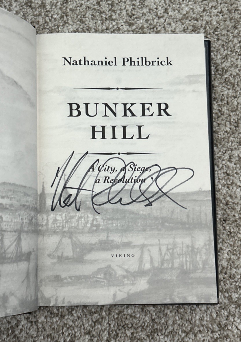 Signed First Editions Nathaniel Philbrick Revolutionary War Trilogy