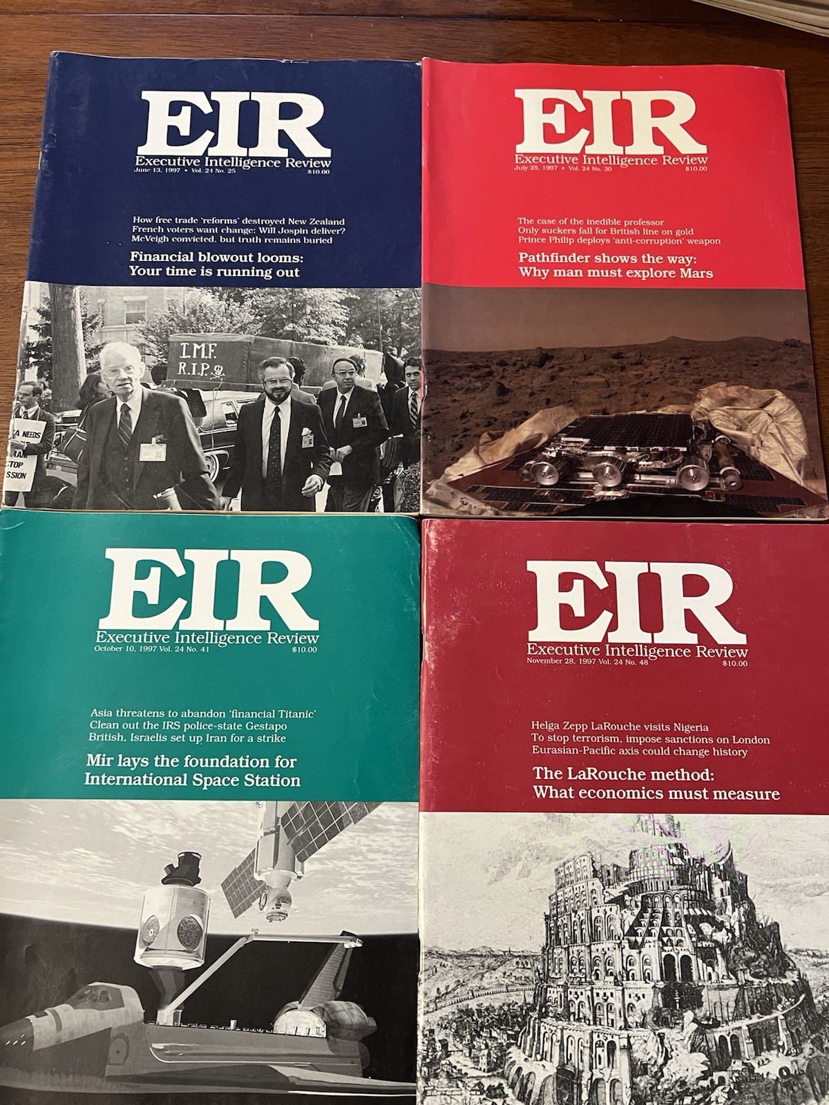 EIR Executive Intelligence Review Lot Of 50 1997