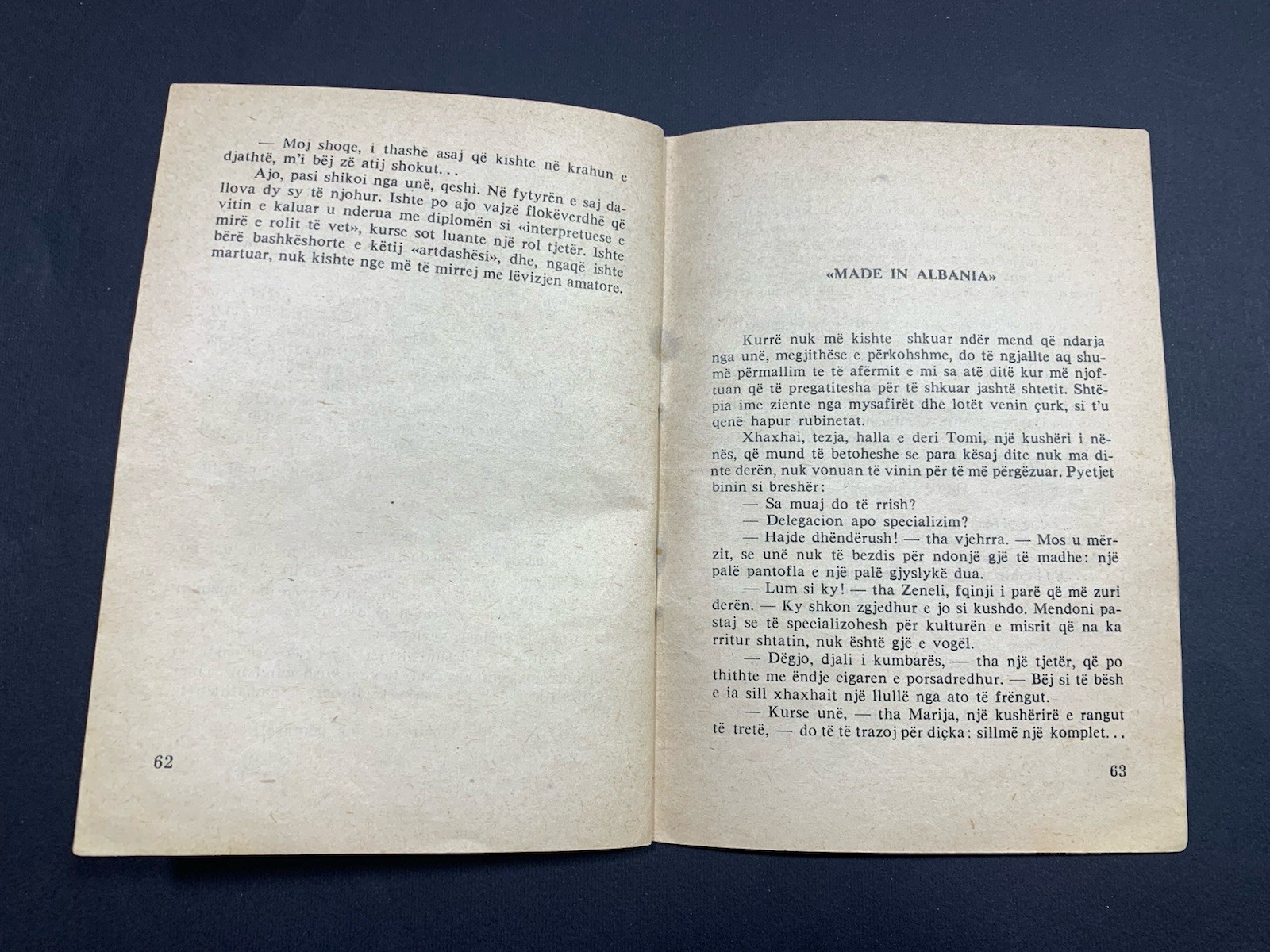 OLD ALBANIA BOOK-KOLEC PEPA-PUNE SHKRONJASH-TREGIME HUMORISTIKE-1976-COMMUNISM