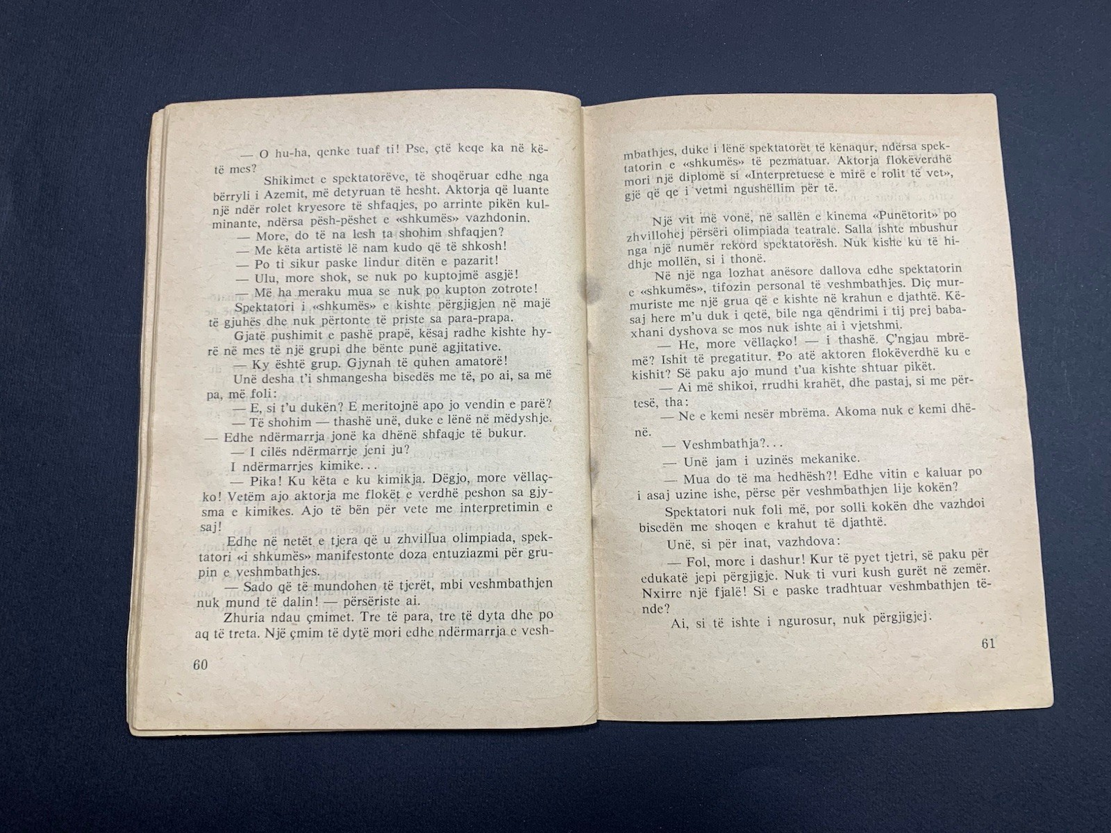 OLD ALBANIA BOOK-KOLEC PEPA-PUNE SHKRONJASH-TREGIME HUMORISTIKE-1976-COMMUNISM